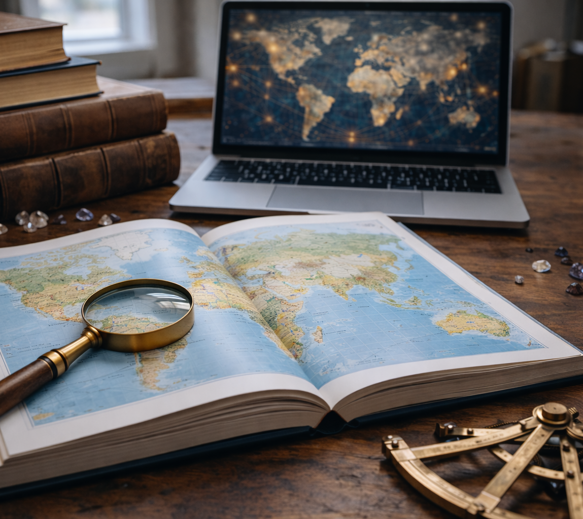 Estudos, downloads, conhecimentos ancestrais